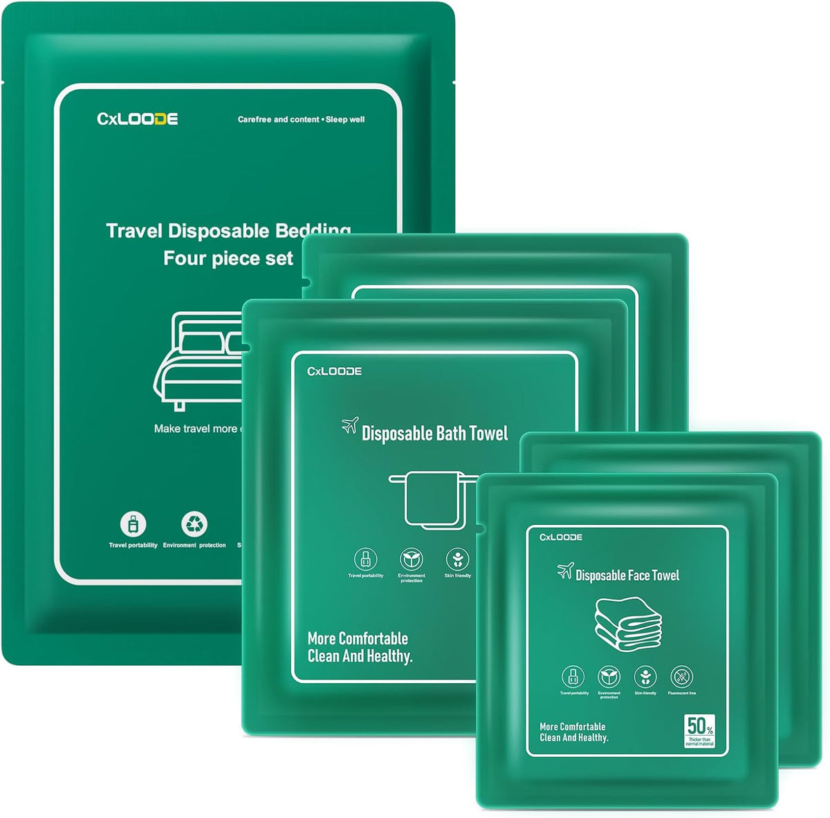 Travel Essentials Disposable Bed Sheets Set for Hotel