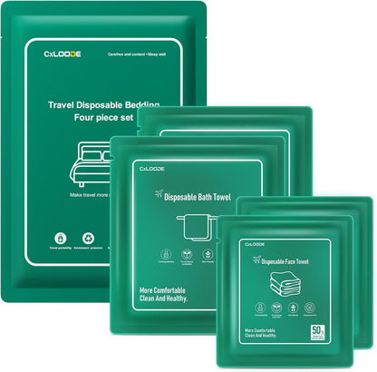 Travel Essentials Disposable Bed Sheets Set for Hotel