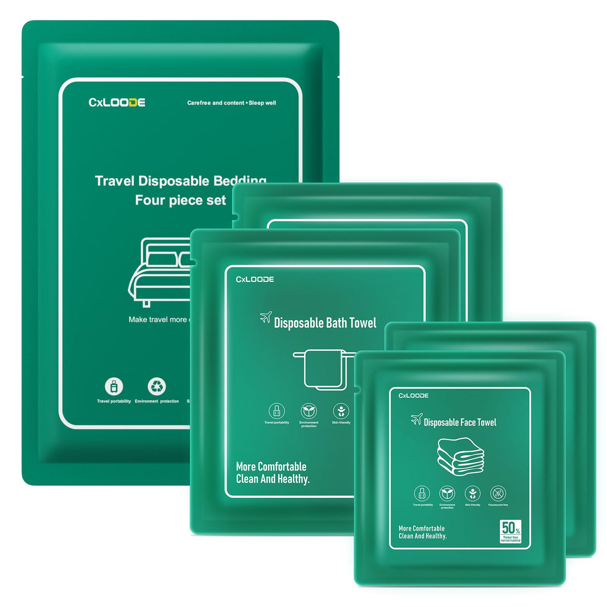 Travel Essentials Disposable Bed Sheets Set for Hotel