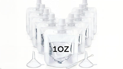 Clear Plastic Juice Bags, 50ml/1.7 oz，100 Pack Reusable Squeeze Pouches