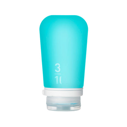 humangear GoToob+ (Small) | Refillable Silicone Travel Bottle | Locking Lid | Food-Safe Material | Clear, Small (1.7 fl.oz; 53ml)