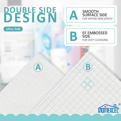 HOMEXCEL Face Towels, Disposable Face Towelette Ultra Soft & Absorbent