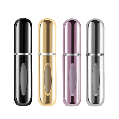 Yamadura Mini Refillable Perfume Portable Atomizer Bottle Refillable Perfume Spray, Refill Pump Case for Traveling and Outgoing (5ml, 4 Pack) 4