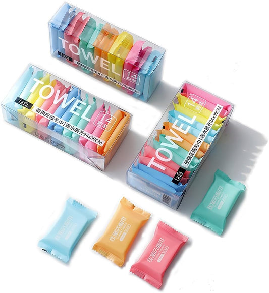 Compressed Towel Tablets, Portable Disposable Towels for Travel,Outdoor Use