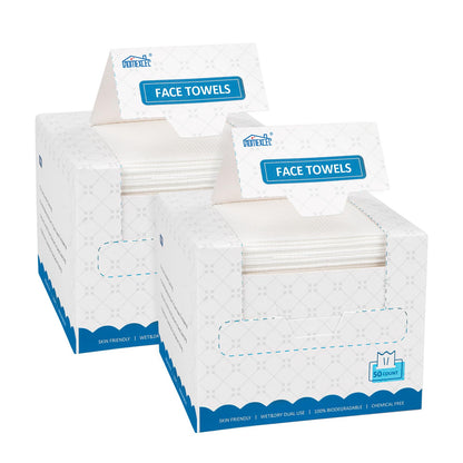 HOMEXCEL Face Towels, Disposable Face Towelette Ultra Soft & Absorbent