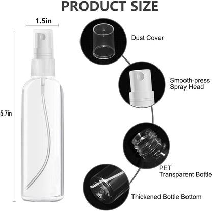 DTDNZKN 4 Pack 3.4 Oz (100ml) TSA Approved Travel Bottles