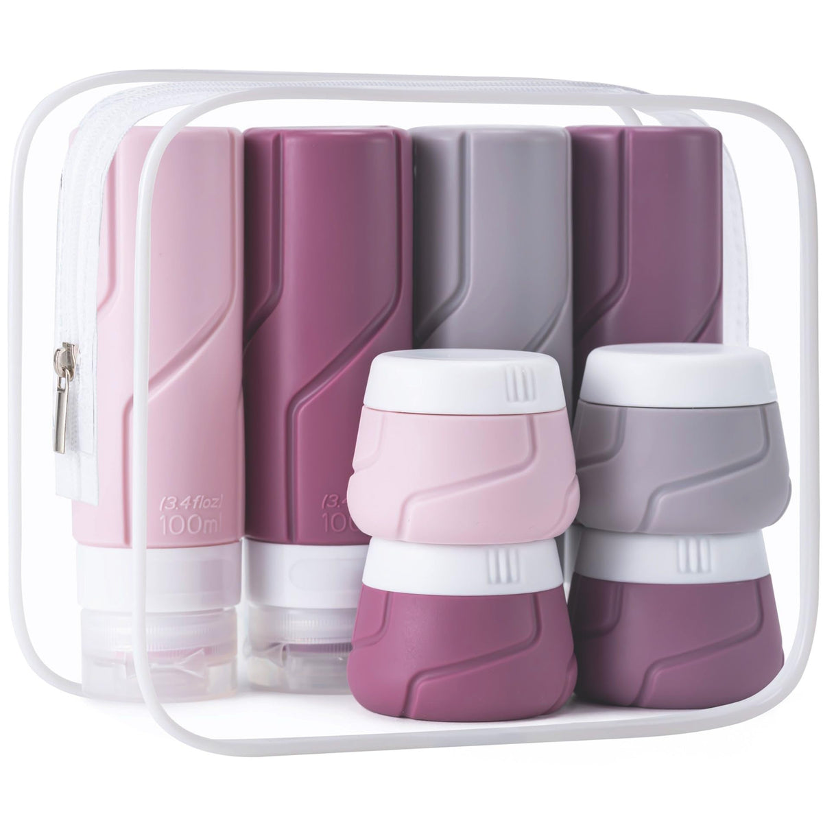 15 Pack Travel Bottles for Toiletries,Silicone Toiletry Containers,Colorful