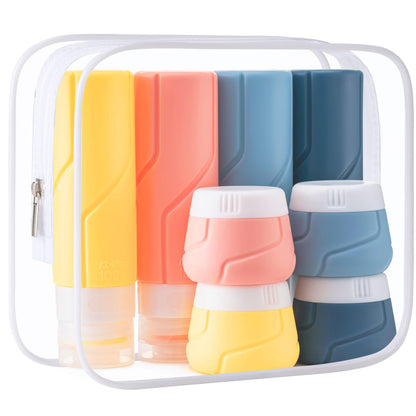 15 Pack Travel Bottles for Toiletries,Silicone Toiletry Containers,Colorful