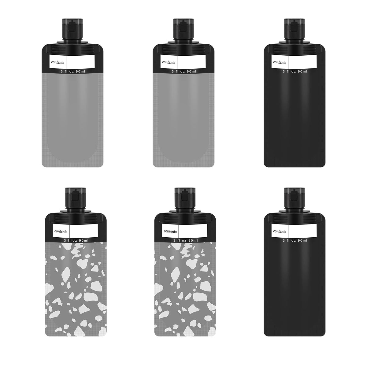 ANNOG 18Pk Travel Pouches for Toiletries, TSA Approved 3oz Leakproof Bags
