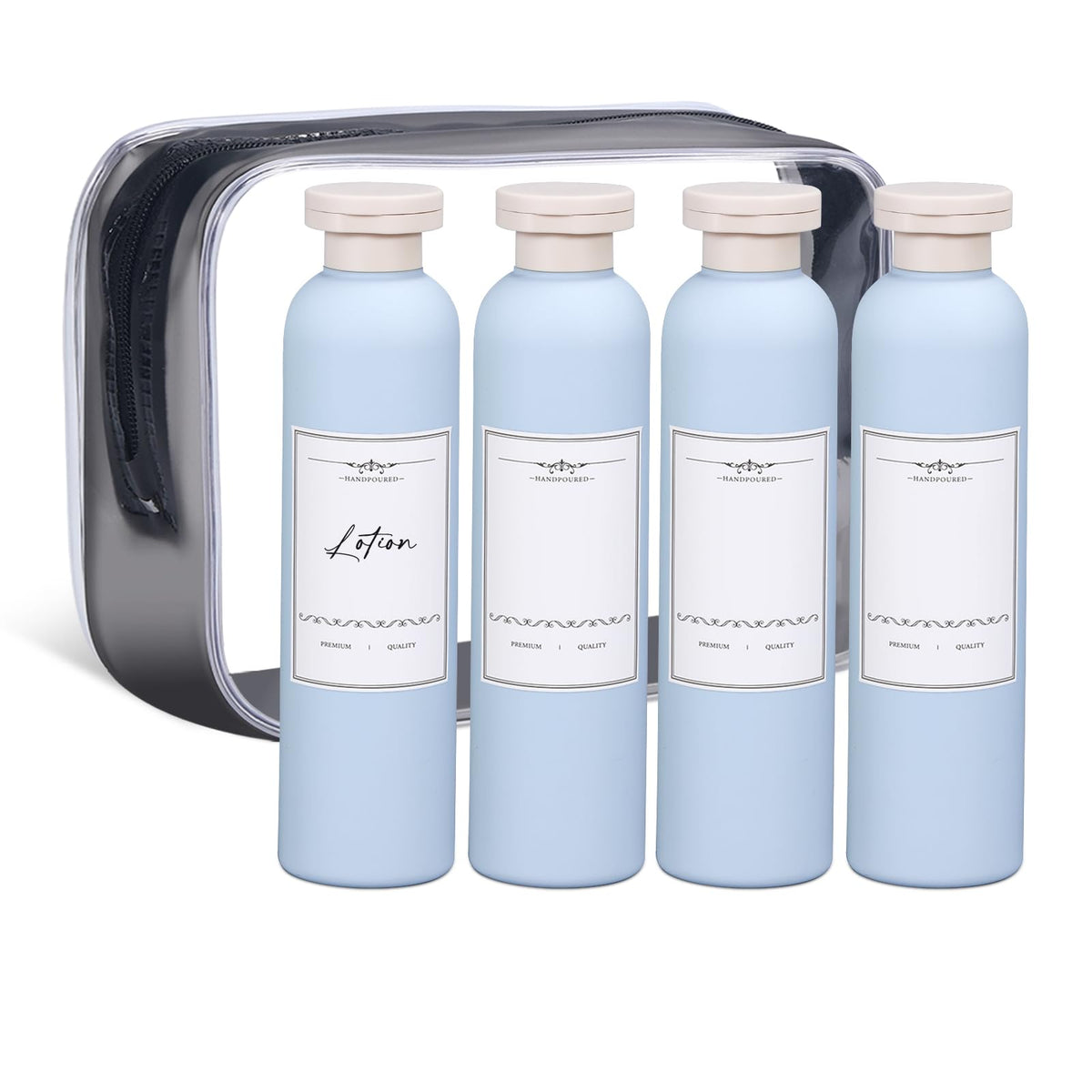 ASEVAT Leak Proof Travel Bottle with Flip Cap, Shampoo and Conditioner Bottle Set, Refillable Containers for Lotion, Cream Shampoo (Green+Blue+Pink, 3.4 Ounces)