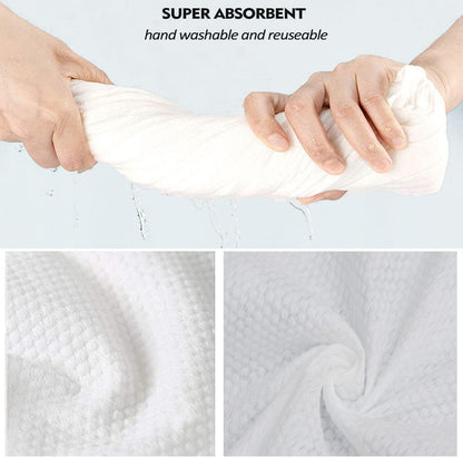 Disposable Bath Towel, Big Shower Towels, Portable Package for Travel,Hotel, Trip, Camping Use. Soft and Large Luxury Body Towels, 27.5 x 55 inch, White, 15 Pack