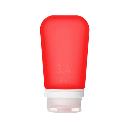 humangear GoToob+ (Small) | Refillable Silicone Travel Bottle | Locking Lid | Food-Safe Material | Clear, Small (1.7 fl.oz; 53ml)
