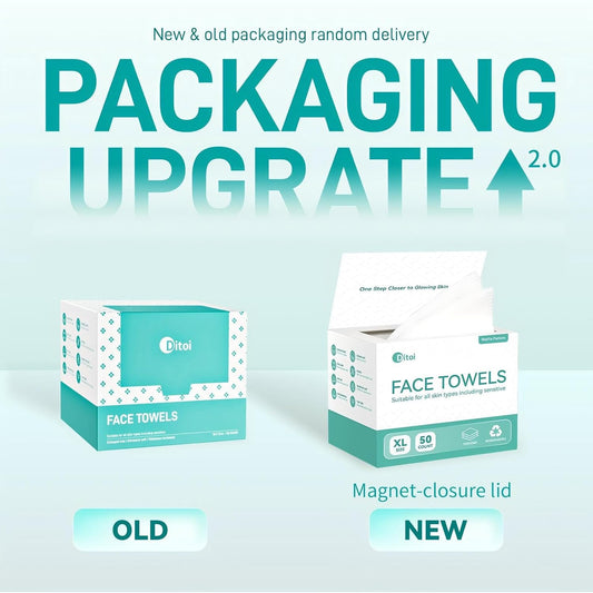 Ditoi Face Towels XXL, Ultra‑Soft Disposable Facial Towels
