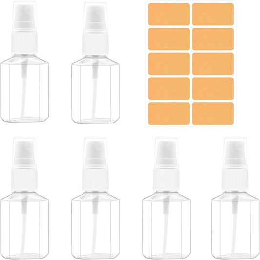 DNSEN 6 Pack 1 oz Mini Fine Mist Travel Size Spray Bottles