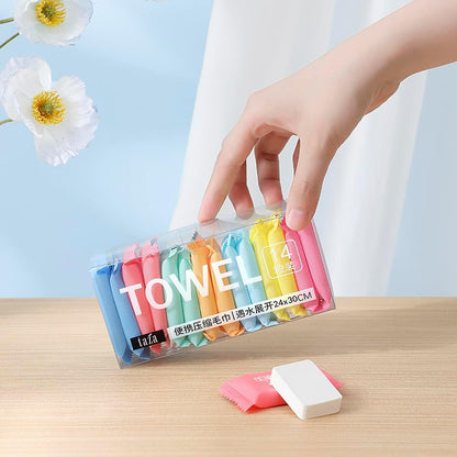 Compressed Towel Tablets, Portable Disposable Towels for Travel,Outdoor Use