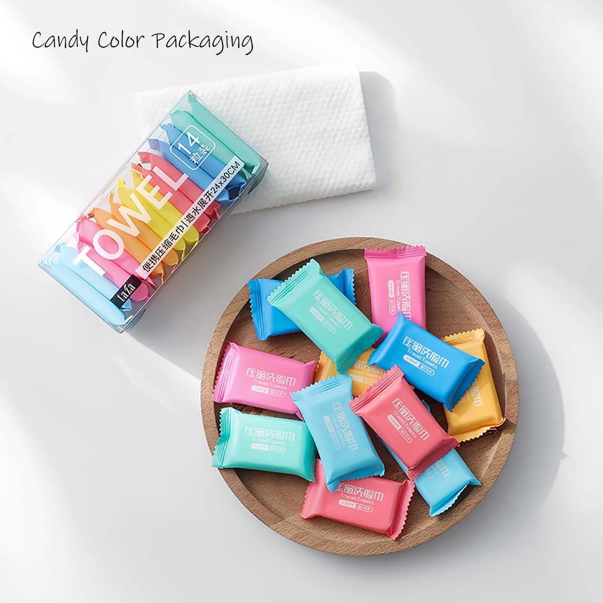 Compressed Towel Tablets, Portable Disposable Towels for Travel,Outdoor Use