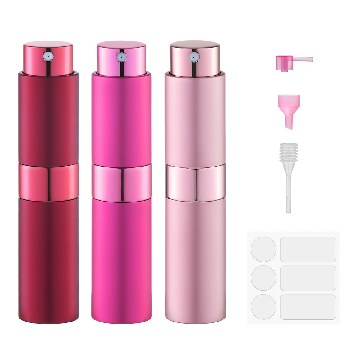 8ml Travel Perfume Bottle Refillable, Atomizer Sprayer for Cologne 3PCS