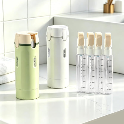 4-in-1 Travel Dispenser Bottle, TSA Approved Leakproof Set(Green)