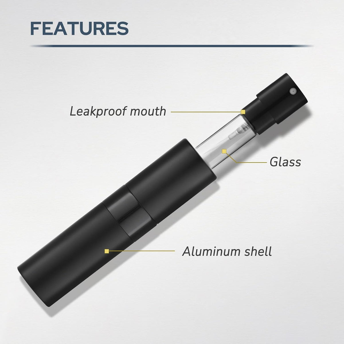 8ml Travel Perfume Bottle Refillable, Atomizer Sprayer for Cologne 3PCS