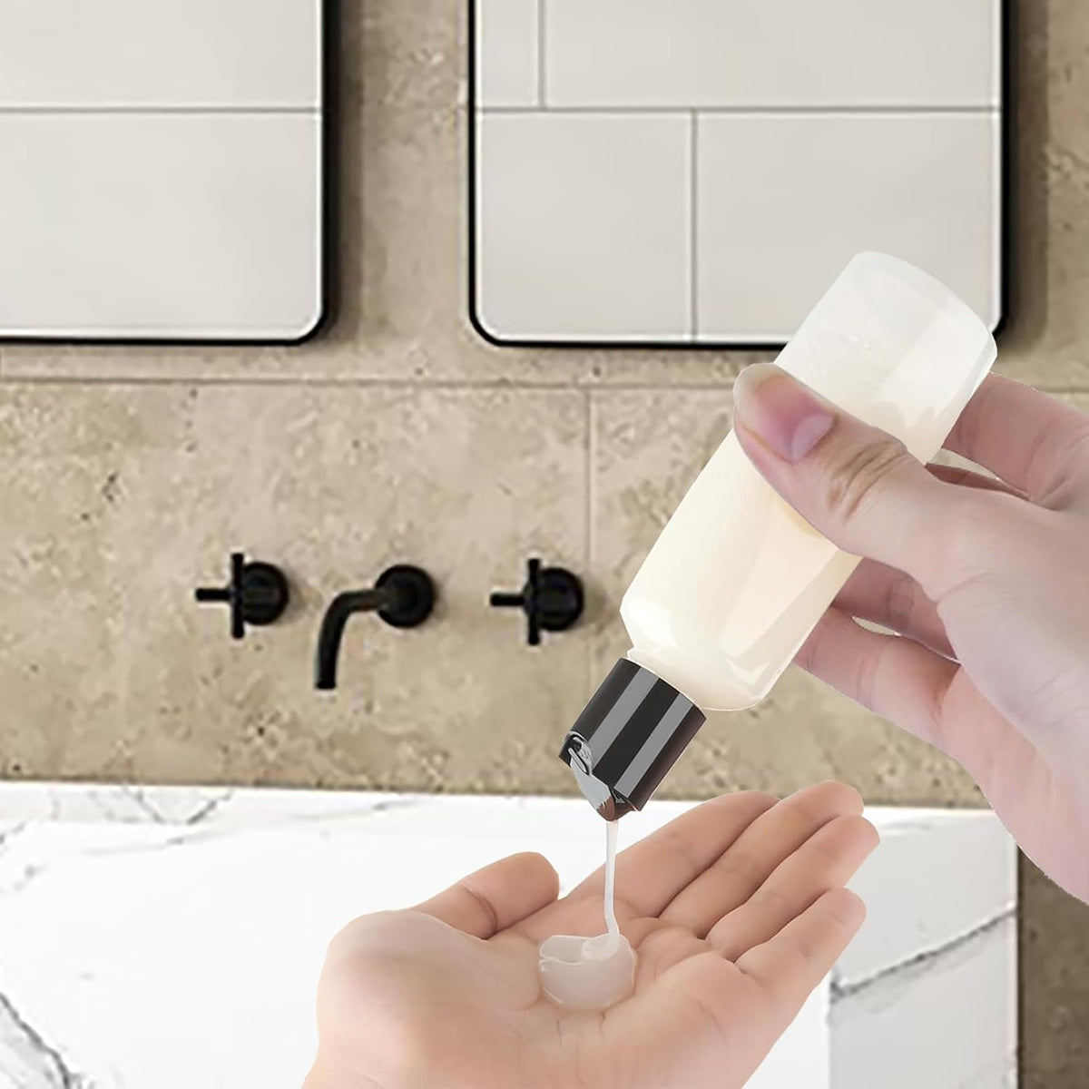 10 PCS Leakproof 3.4 Oz Travel Bottles, Cosmetic Containers, For Toiletries