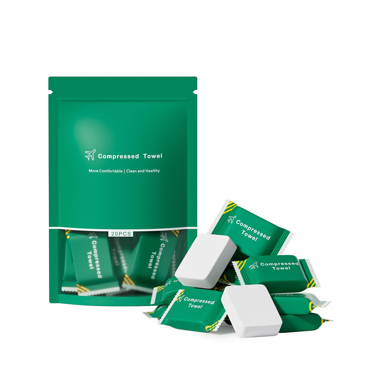 20 Pcs Disposable Towel Compressed Towel, Disposable Compressed Face Towel
