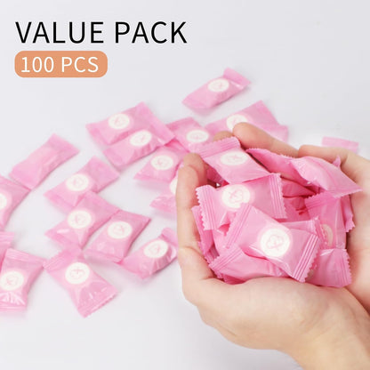 Compressed Towel Tablets- 100 PCS Disposable Portable Face Towels,8.7x 8 in