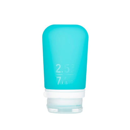 humangear GoToob+ (Small) | Refillable Silicone Travel Bottle | Locking Lid | Food-Safe Material | Clear, Small (1.7 fl.oz; 53ml)