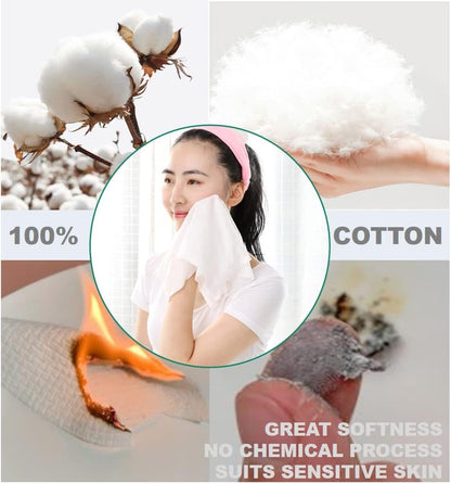 QUALIALL Compressed Washcloths Towels, Premium Disposable Wash Cloths for Travel Camping