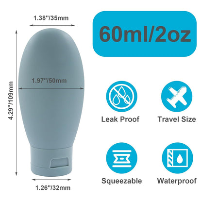 3pcs 60ml Travel Bottles, Containers for Toiletries