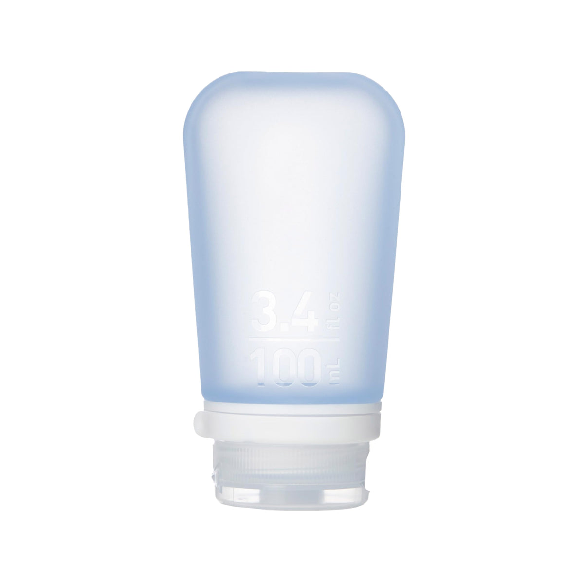 humangear GoToob+ (Small) | Refillable Silicone Travel Bottle | Locking Lid | Food-Safe Material | Clear, Small (1.7 fl.oz; 53ml)