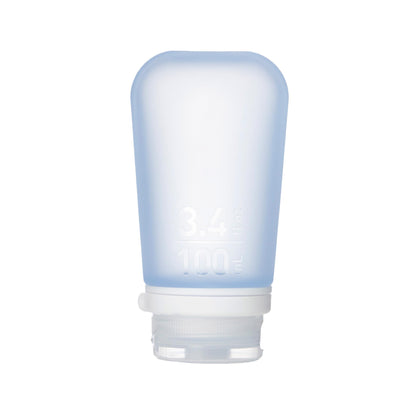 humangear GoToob+ (Small) | Refillable Silicone Travel Bottle | Locking Lid | Food-Safe Material | Clear, Small (1.7 fl.oz; 53ml)