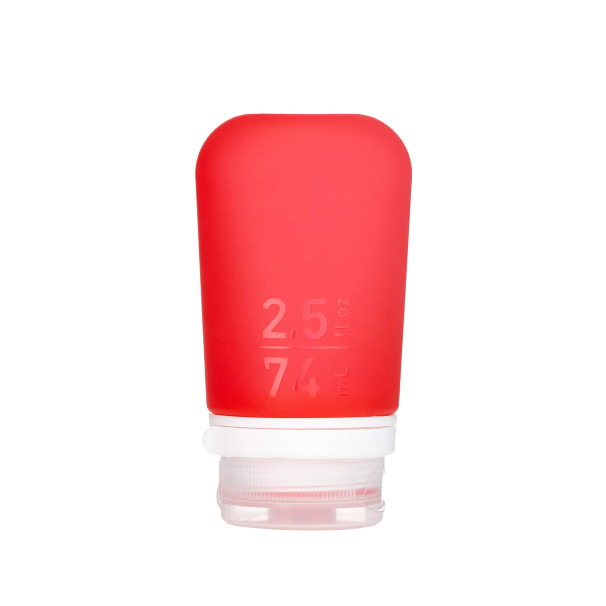 humangear GoToob+ (Small) | Refillable Silicone Travel Bottle | Locking Lid | Food-Safe Material | Clear, Small (1.7 fl.oz; 53ml)