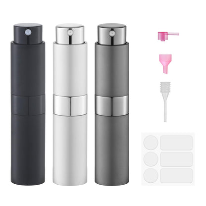8ml Travel Perfume Bottle Refillable, Atomizer Sprayer for Cologne 3PCS