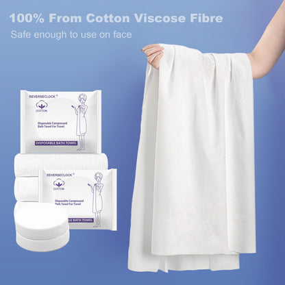 10 Pack Disposable Bath Towels for Travel Compressed Towels Large 55''X28''