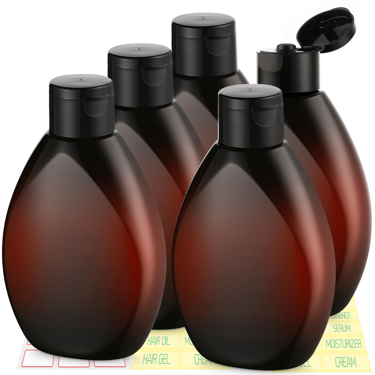 Travel Bottles for Toiletries 5 Pack 2oz TSA Approved Squeeze Bottle