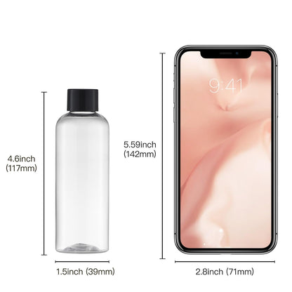 Tekson Travel Bottles for Toiletries, 3.4oz Mouthwash Container, Screw Top