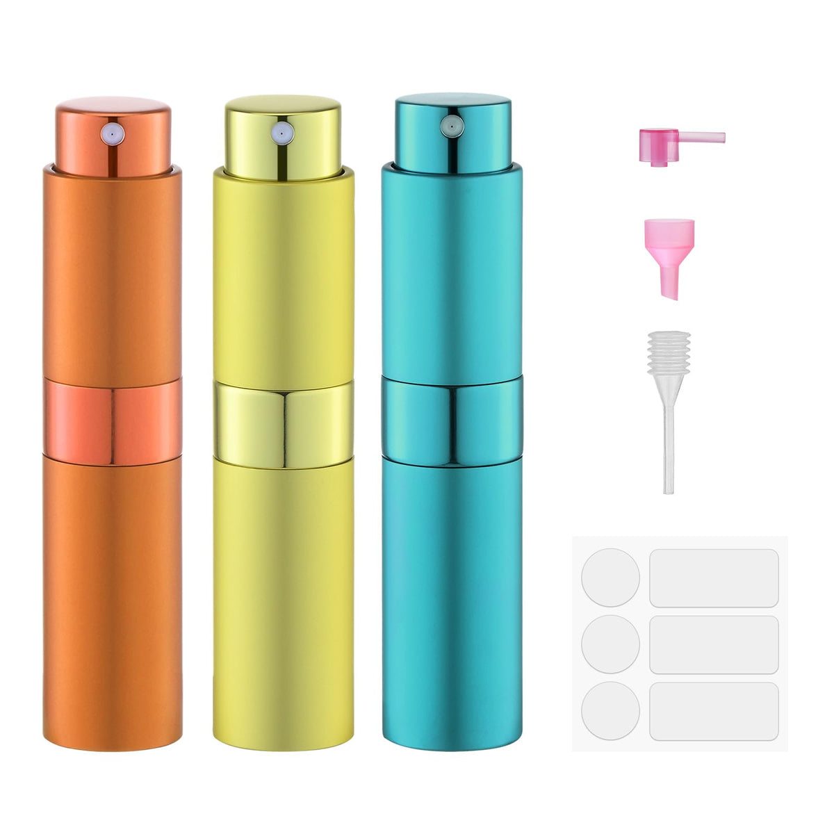 8ml Travel Perfume Bottle Refillable, Atomizer Sprayer for Cologne 3PCS