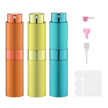 8ml Travel Perfume Bottle Refillable, Atomizer Sprayer for Cologne 3PCS