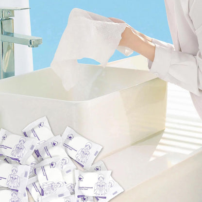 16 Pack Disposable Towels for Travel Compressed Towels Washcloths 23''X12''