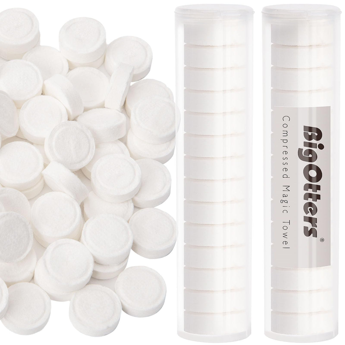 BIGOTTERS 500 PCS Compressed Towels, Bulk Disposable Towels for Face