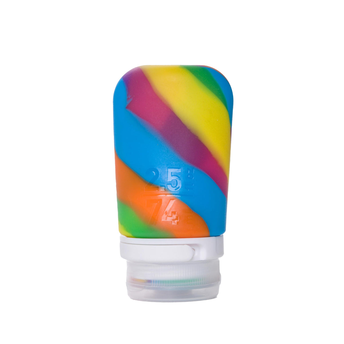 humangear GoToob+ (Small) | Refillable Silicone Travel Bottle | Locking Lid | Food-Safe Material | Clear, Small (1.7 fl.oz; 53ml)