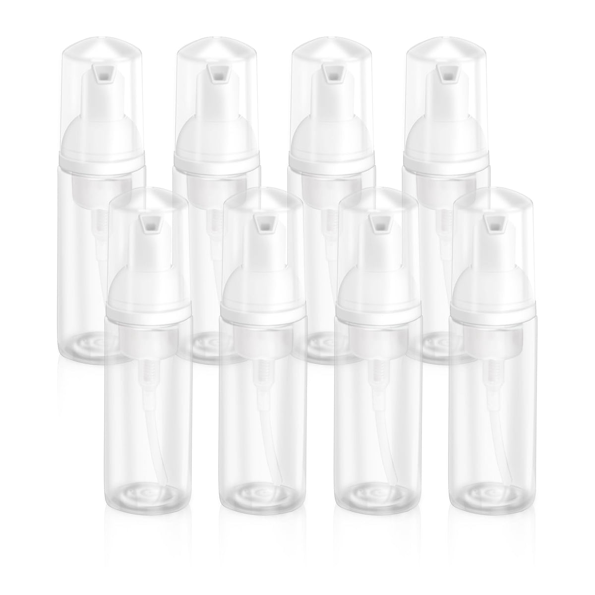 [2Pcs] 2oz Plastic Foam Pump Bottle, Empty Bottle Travel Foaming Dispenser