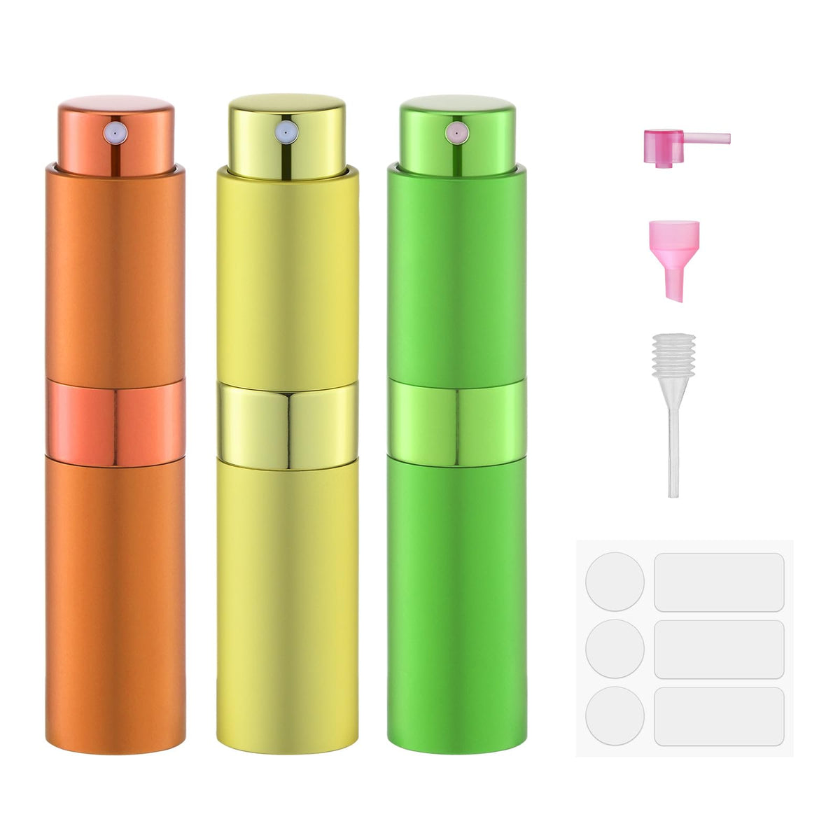 8ml Travel Perfume Bottle Refillable, Atomizer Sprayer for Cologne 3PCS