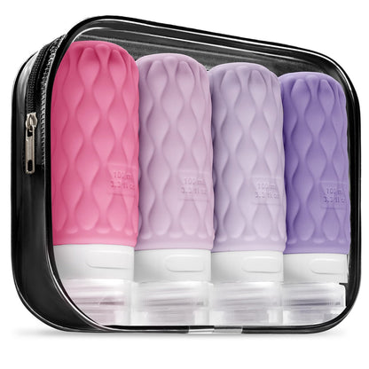 Travel Bottles for Toiletries Silicone Travel Size Containers 3.4oz 1.7oz