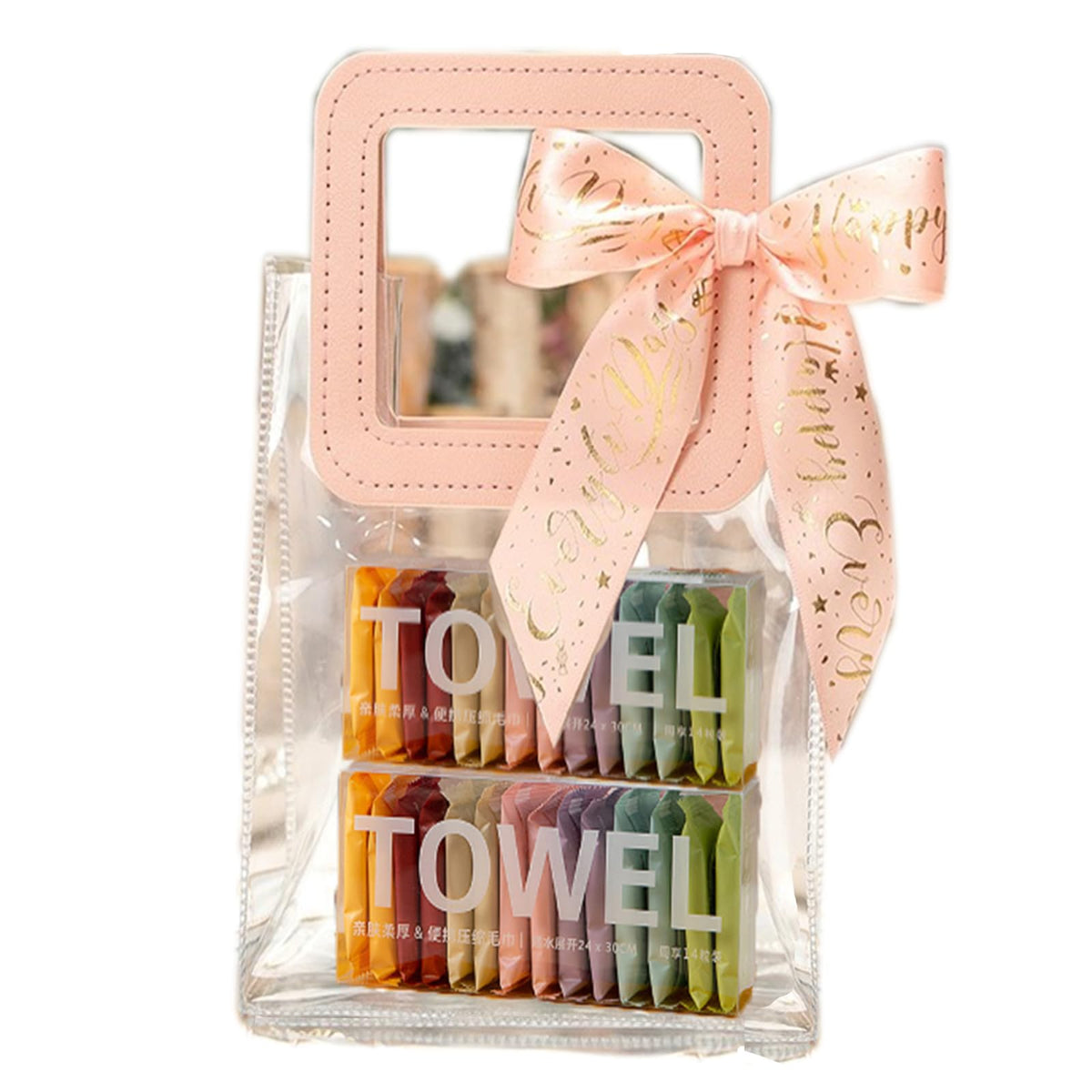 Compressed Towel Tablet Portable Face Towel Washcloth (28 Pack)