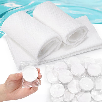 MCPINKY 42 PCS Disposable Face Towels, Compressed Towels