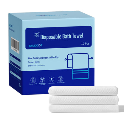 5 Pcs Disposable Bath Towels for Travel Larger And Thicker, 55.1 x 27.5"
