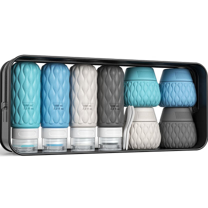 Travel Bottles for Toiletries Silicone Travel Size Containers 3.4oz 1.7oz