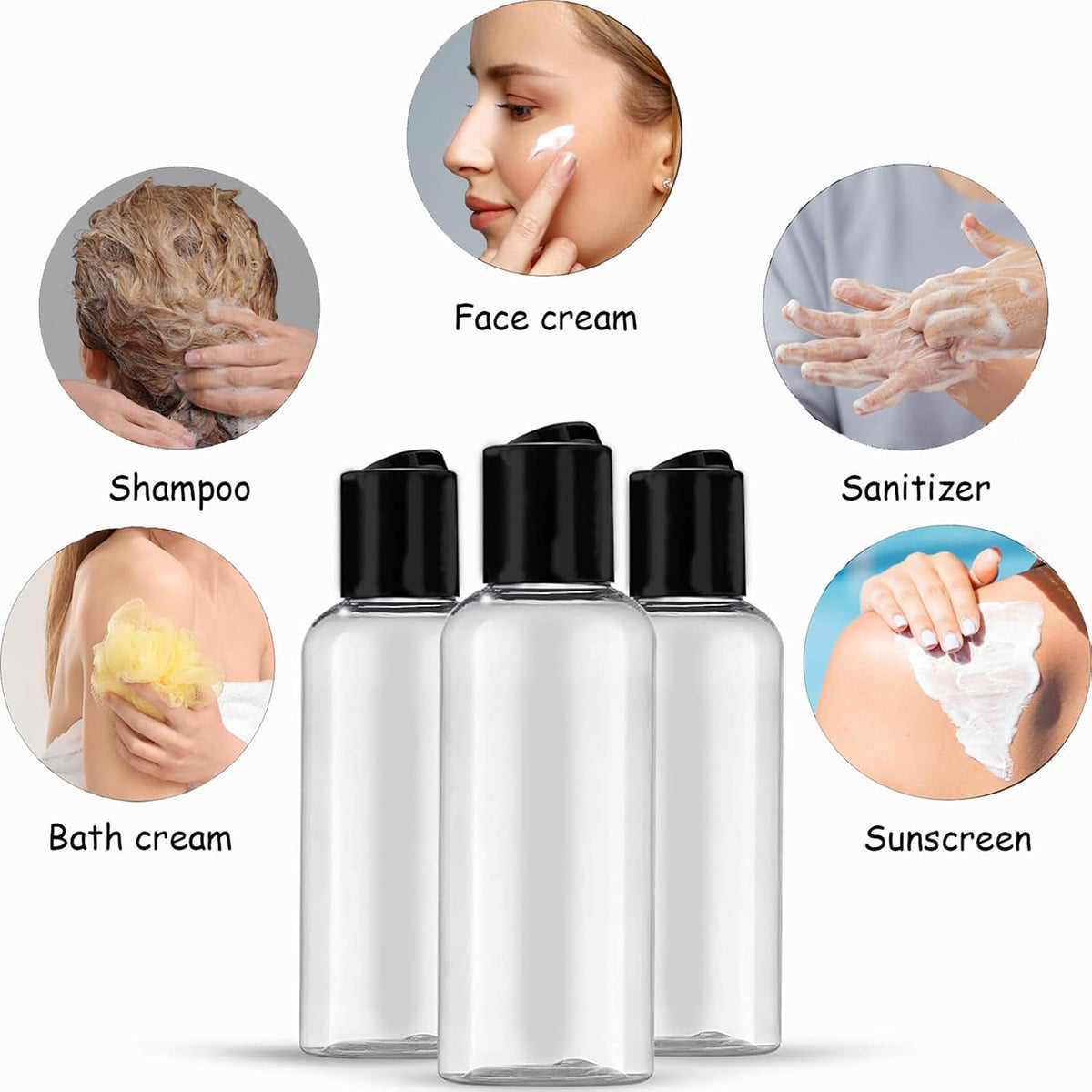 10 PCS Leakproof 3.4 Oz Travel Bottles, Cosmetic Containers, For Toiletries