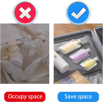 9Pcs 30/50/100ml Travel Size Toiletries with Small Funnel & Label